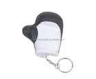 2016 Hot Selling High Quality keychain Customized logo Anti Stress Ball,glove shape pu stress ball with keychain