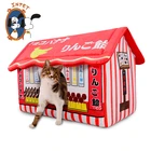 Microfiber dog house solid stable pet house sweet candy shop design popular pet accessories dropship ped bed