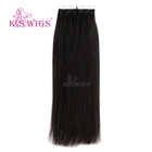 Free Sample K.S WIGS Tape In Hair Extensions 12 Inch Double Side Adhesive Tape For Tape In Hair Extension human hair