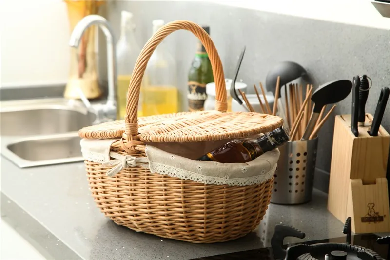 wicker picnic basket, view cheap plastic baskets with handles