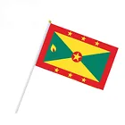 Custom size Granada hand shaking waving national flag