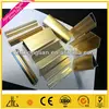 wow gold blasting anodized aluminium,brushed aluminium profiles,gold sand blasting aluminium extrusion profile with price per kg