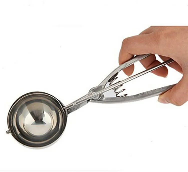 3 Pcs Stainless Steel Ice Cream Scoop Practical Ice Cream Stacks Tools Eco-Friendly Small Middle Large Spoons