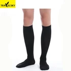 Travelsky High quality men women performance running training football soccer compression custom knee high sock
