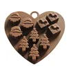 Custom eco-friendly silicone heart chocolate mold
