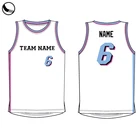 sublimated basketball jersey uniform design color blue