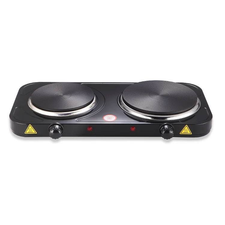 2500w Double Burner Solid Electric Hot Plate Cooker Portable With