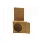 Eco-friendly custom brown kraft paper printing perfume box, folding kraft packing box, paper perfume box