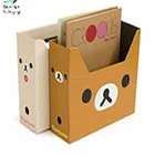 Paper File Folder Corrugated Cardboard with Panda Face Printing
