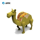 Food Safe Dinosaur Kids ABS Plastic Hot Dog Holder Stand Kids Dinosaur Taco Holder