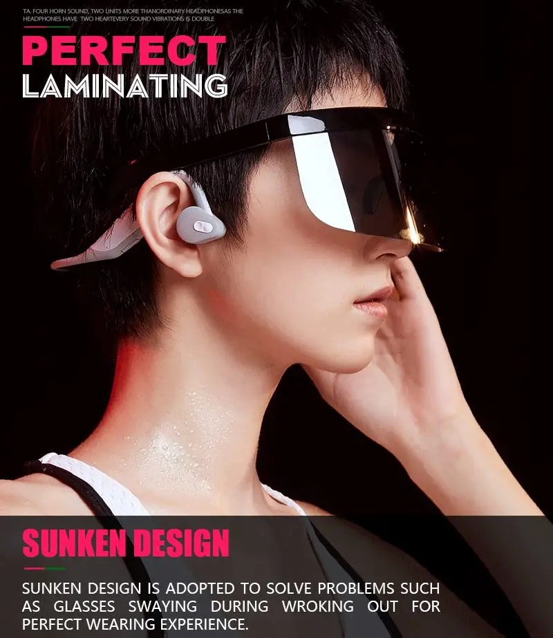Bone conduction wireless bluetooth headphone with microphone for samsung xiaomi huawei iphone - ANKUX.COM