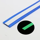 Blue Color Glowing TPU Polyurethane Coated Nylon Webbing For Dog Collar Leash Horse Supplies