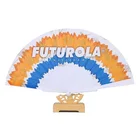 Wholesale cheap custom printed folding plastic hand fan