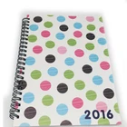 A5 plastic cover bulk spiral notebooks wholesale with custom printing