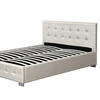 1286G Upholstered Fabric Gas lift Storage Ottoman Double Bed