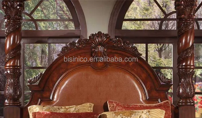 Bisini New Product Wood Bedroom Set Solid Wood Luxury King Bed View Bed Bisini Product 