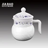 Purple Flower Series Opal Glass Pot With Lid For Tea Making