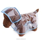Wholesale Fashionable Transparent Waterproof Large Dog Raincoat