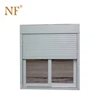 pvc sliding tinted glass window with roller shutter