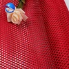 100D polyester tricot big eye hole knitting diamond strong net mesh fabric for baby playpen and bags pocket poly fabric for sale