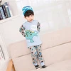 Children home wear clothes sets baby boy girl night suit printed children sleepwear pajamas