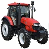 Low price High quality 90hp 4wd wheeled agricultural farming tractors with various of implements