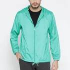 Lightweight solid color hooded jackets men summer waterproof coach jacket