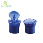 Plastic flip top cap 28 410 for shampoo bottle