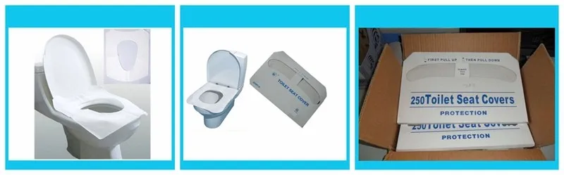 Flushable self-dissoving toilet seat from tissue paper