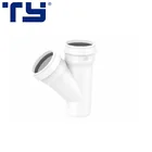 China Manufacturer Ty Brand PVC UPVC Plastic Drainage Y Branch Tee Pipe Fittings