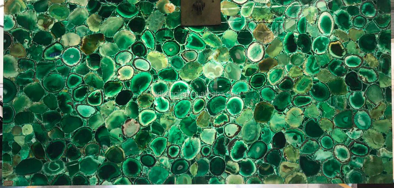 hot selling natural green agate stone agate slices agate slab