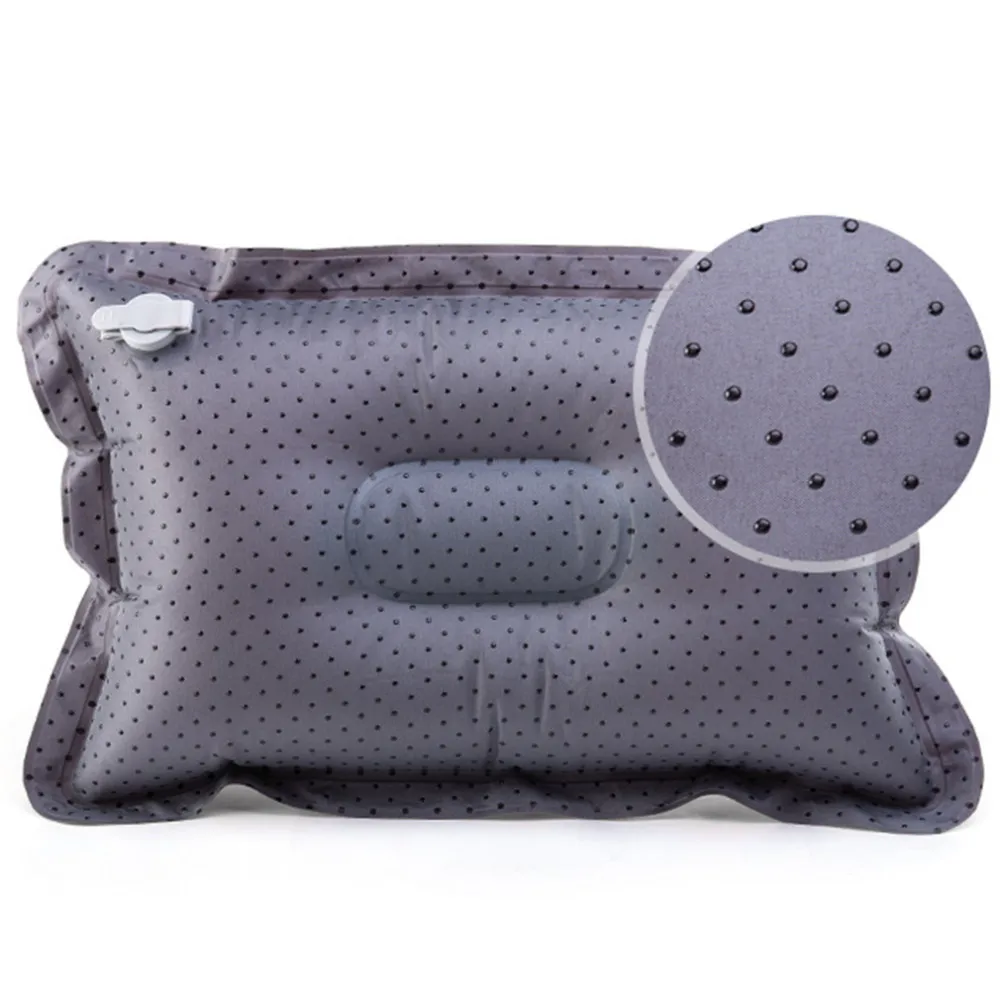 2016 Hot Sales Promotion Mini Travel Pillow Ultralight Portable Air Inflatable Suede Outdoor CampingTravel Soft Pillow