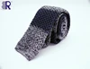 2017lastest shengzhou silk knitted neckties Solid promotional