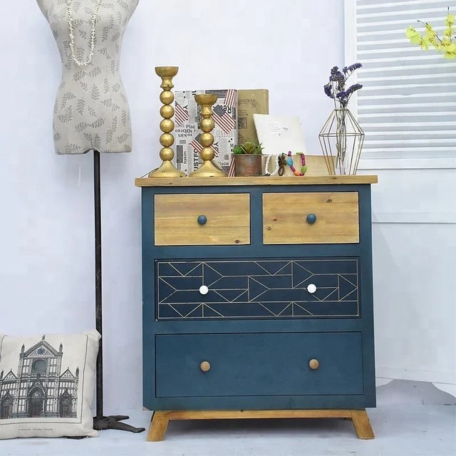 Vintage Solid Wooden furniture Antique living room Cabinet