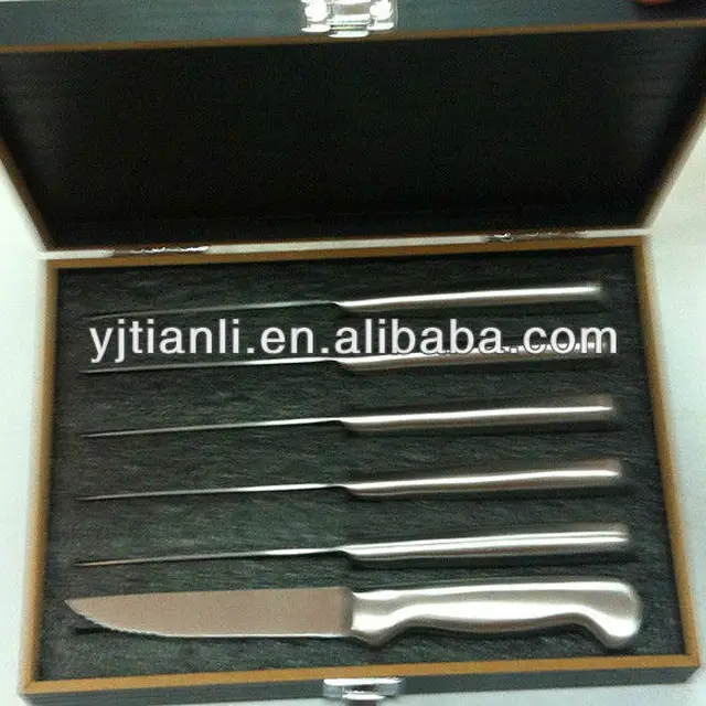 kitchen knife stainless steel 6 pcs cheap steak knife set