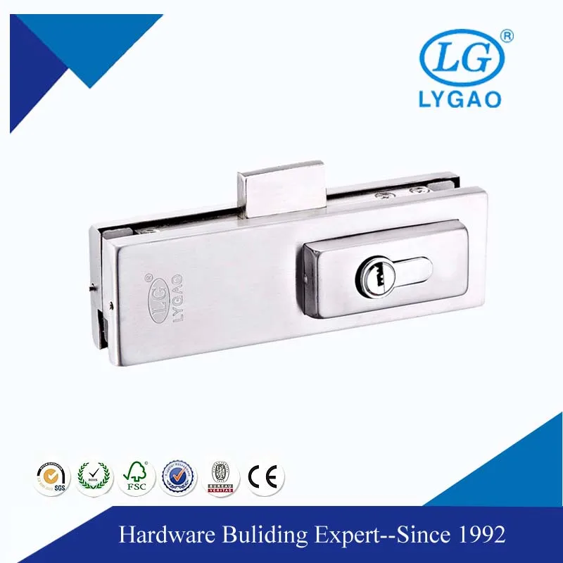 Commercial High Quality Glass Door Lock,Stainless Steel Lock,Door Lock