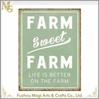 Eco-Friendly Antique shabby shic wording metal sign wall art