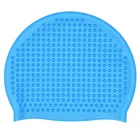 Factory Wholesale Colorful Waterproof High Quality Silicone Bubble Swim Cap Hat For Men Women