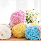 1NM super bulky 100% polyester chunky velvet yarn for doll crochet