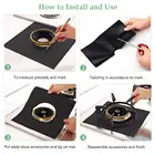 27X27Cm 2019 Amazon Reusable Washable Thick Ptfe Gas Stove Burner Cover