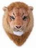 realistic plush lion head /plush animal head wall decoration/ plush lion head wall-display home decore