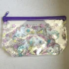 Custom High Quality Print Logo Plastic Packaging PVC Matte Cosmetic Slider Pouch Shipping Bags With Zipper