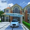 Single Slope Carport Car Parking Aluminium Canopy With Polycarbonate Sheet Roof