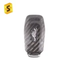 ES Y-FT-039 Real Carbon Fiber Car Remote Key Case Shell For Ford Mustang Easy Installation Protective Key Cover