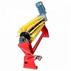 Spiral conveyor belt brush roller cleaner for cement industry chevron belt