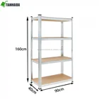 German market popular Heavy Duty Metal Steel 4 Shelves Storage industrial Garage Home store shelving rack