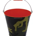 Large round painting metal beer ice bucket