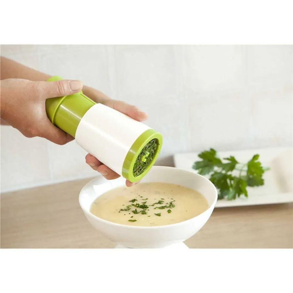 Herb Spice Grinder Mill Hot Portable Manual Salt Spice Pepper Grinder Muller Parsley Shredder Chopper Seasoning Grinding KC1126
