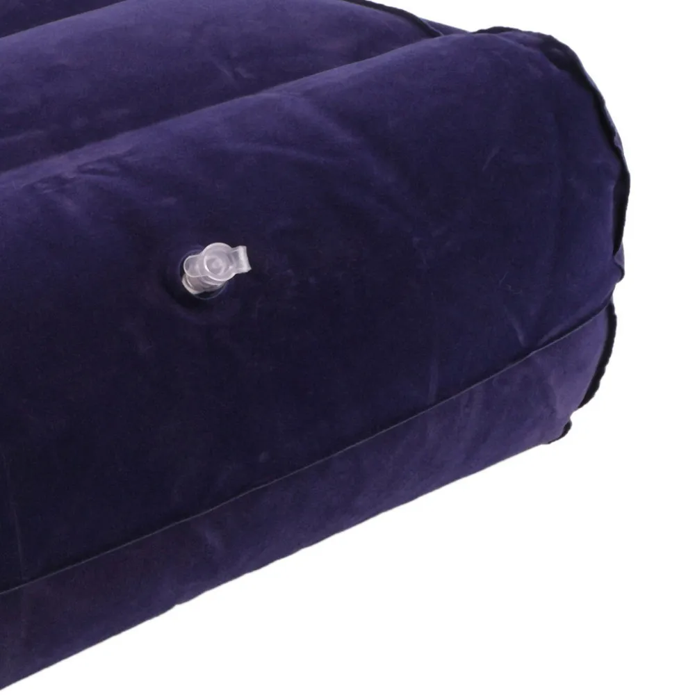 Soft Inflatable Suede Fabric Travel Foot Rest Pillow Footrest Helps Reduce DVT Risk on Flights 28x37cm Cheap And New Hot Selling