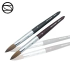 Wholesale high quality 2 color two pcs pure germany crystal kolinsky acrylic nail brush